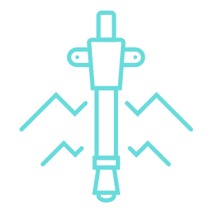 Groutless self-drilling rock anchor icon