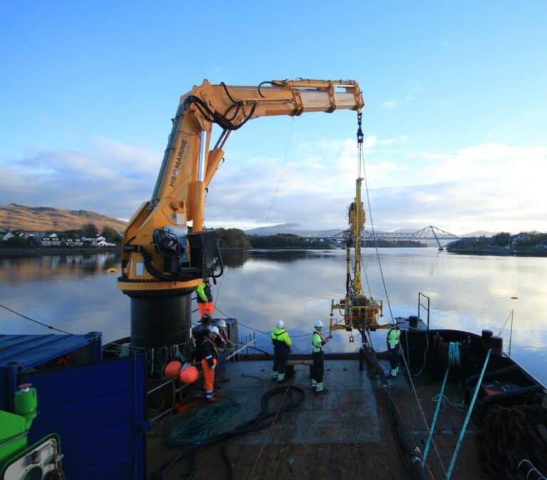 Operations AROV deployment Screw Anchor Deployment construction site