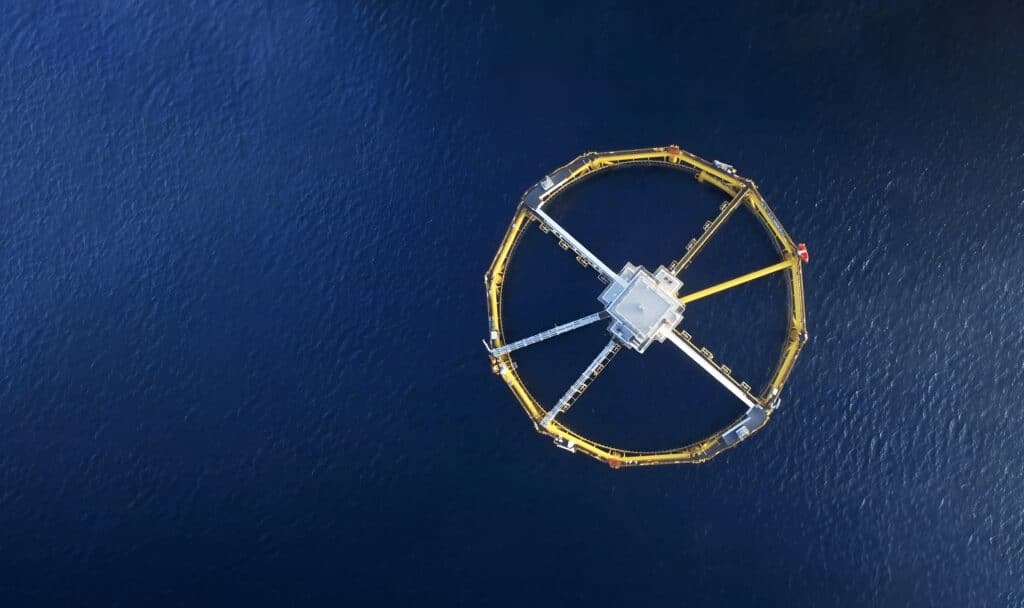 Ocean farm floating offshore aquaculture